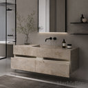 floating bathroom vanity Marble in Taj Mahal - Image 2