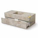 floating bathroom vanity Marble in Taj Mahal - Image 4