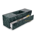 floating bathroom vanity Marble in Verde Alpi - Image 5