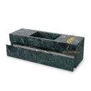 floating bathroom vanity Marble in Verde Alpi - Image 3