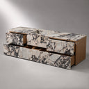 floating bathroom vanity Marble in Calacatta Viola - Image 1