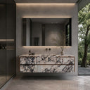 floating bathroom vanity Marble in Calacatta Viola - Image 2