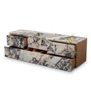 floating bathroom vanity Marble in Calacatta Viola - Image 3