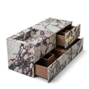 floating bathroom vanity Marble in Calacatta Viola - Image 5