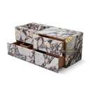 floating bathroom vanity Marble in Calacatta Viola - Image 3