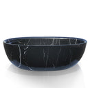 Luxury Marble bathtub customized with ergonomic built-in headrest for ultimate relaxation