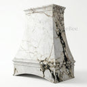 marble range hood in Calacatta Monet - Image 3