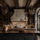 marble kitchen hood in Calacatta Monet - Image 1