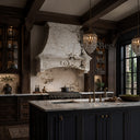 custom stone kitchen hoods in Calacatta Monet - Image 1