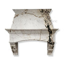 stone range hood in Calacatta Monet - Image 2