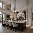 stone kitchen hood in Calacatta Monet - Image 3