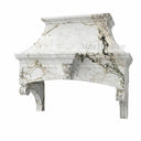stone kitchen hood in Calacatta Monet - Image 4