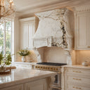 stone vent hood in Calacatta Monet - Image 1