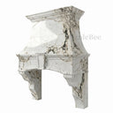 stone vent hood in Calacatta Monet - Image 3