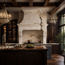 range hood stone in Calacatta Monet - Image 1