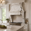 range hood stone in Calacatta Monet - Image 3