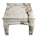 stone kitchen range hood in Calacatta Monet - Image 2