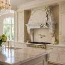 marble range hood in Calacatta Monet - Image 3