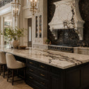 marble kitchen hood in Calacatta Monet - Image 3