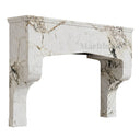 custom stone kitchen hoods in Calacatta Monet - Image 3