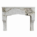 custom stone kitchen hoods in Calacatta Monet - Image 2