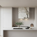 stone kitchen hood in Calacatta Monet - Image 1