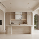 range hood stone in Calacatta Monet - Image 3