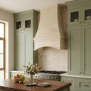 stone kitchen hood in Moonlight Beige Limestone - Image 1