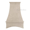 stone kitchen hood in Moonlight Beige Limestone - Image 5