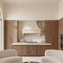 stone vent hood in Moonlight Beige Limestone - Image 3