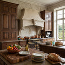 limestone range hood in Moonlight Beige Limestone - Image 1