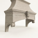 limestone range hood in Moonlight Beige Limestone - Image 3