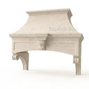 limestone range hood in Moonlight Beige Limestone - Image 2