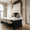 custom stone kitchen hoods in Moonlight Beige Limestone - Image 1