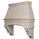custom stone kitchen hoods in Moonlight Beige Limestone - Image 2