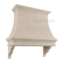 stone kitchen hood in Moonlight Beige Limestone - Image 2