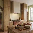 custom stone kitchen hoods in Moonlight Beige Limestone - Image 3