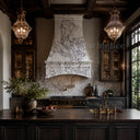range hood stone in Calacatta White Marble - Image 1