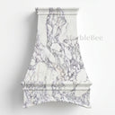 range hood stone in Calacatta White Marble - Image 3