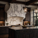 limestone hood range in Calacatta White Marble - Image 1