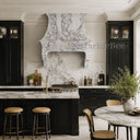 marble vent hood in Calacatta White Marble - Image 5