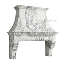 marble vent hood in Calacatta White Marble - Image 4