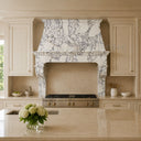 Natural Stone range hood in Calacatta White Marble - Image 1