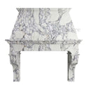 Natural Stone range hood in Calacatta White Marble - Image 3