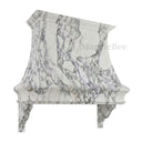 marble range hood in Calacatta White Marble - Image 2