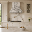 marble vent hood in Calacatta White Marble - Image 1