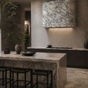 Natural Stone range hood in Calacatta White Marble - Image 1