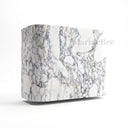 Natural Stone range hood in Calacatta White Marble - Image 3