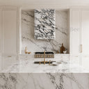 marble vent hood in Calacatta White Marble - Image 1