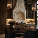 Natural Stone range hood in Calacatta White Marble - Image 1